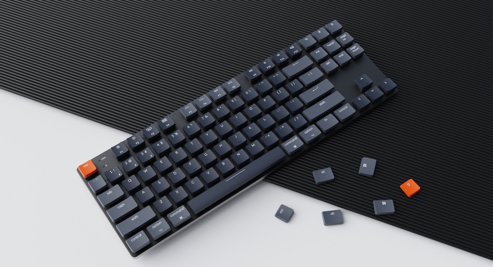 Клавіатура Keychron K1SE Optical Red White Led Hot Swap WL UA Black K1SED1 KEYCHRON купити