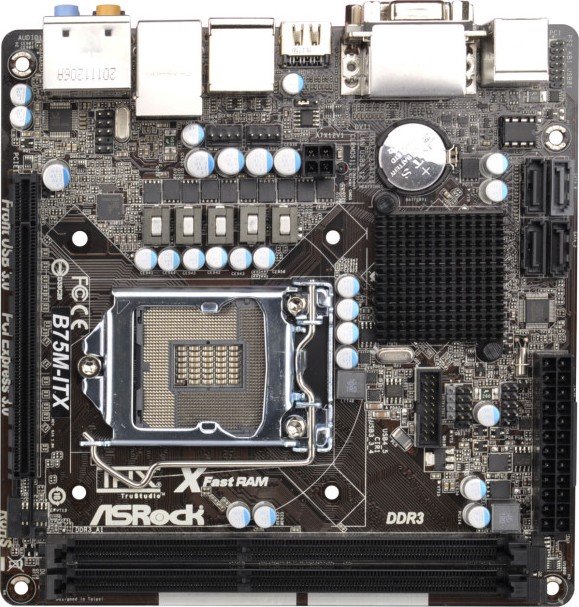 Материнская плата s-1155 B75 ASRock B75M-ITX mini-ITX купить | Elmir ...