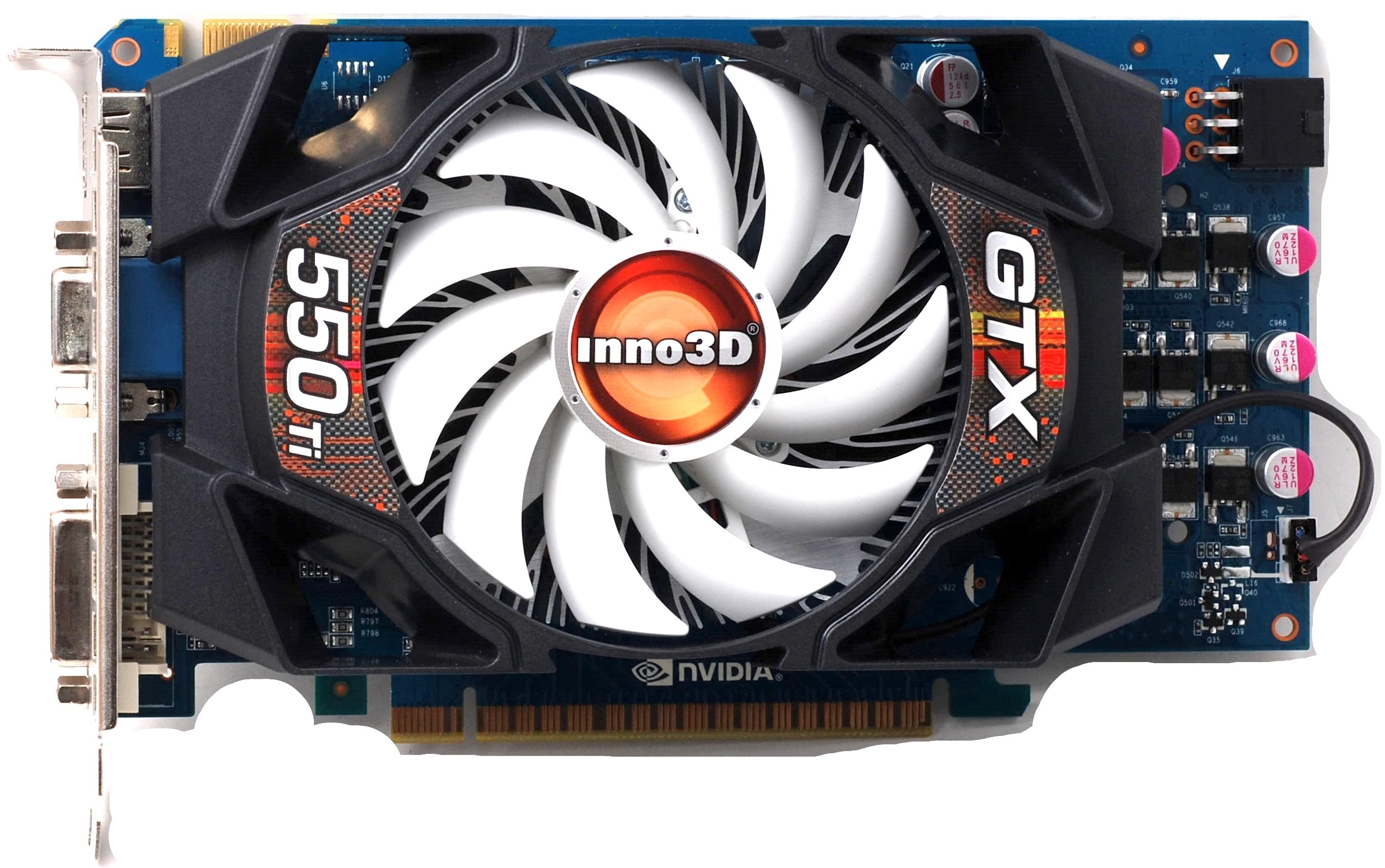 Видеокарта Inno3D PCI-E GeForce GTX550 Ti 1GB DDR5 (N550-2SDN-D5GX ...