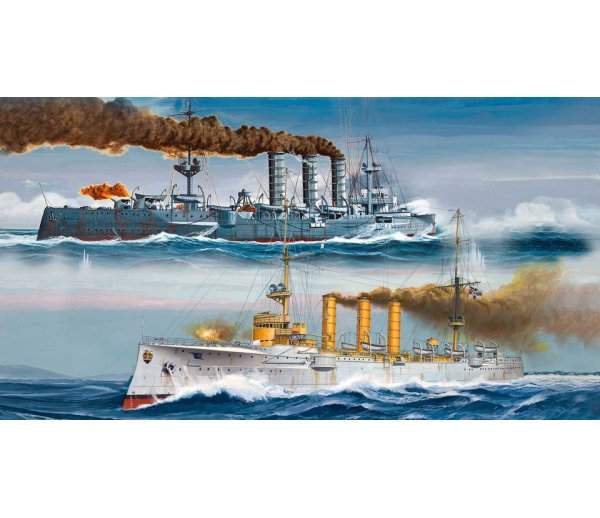 Набор моделей Revell Немецкие крейсеры Дрезден и Эмден 1:350