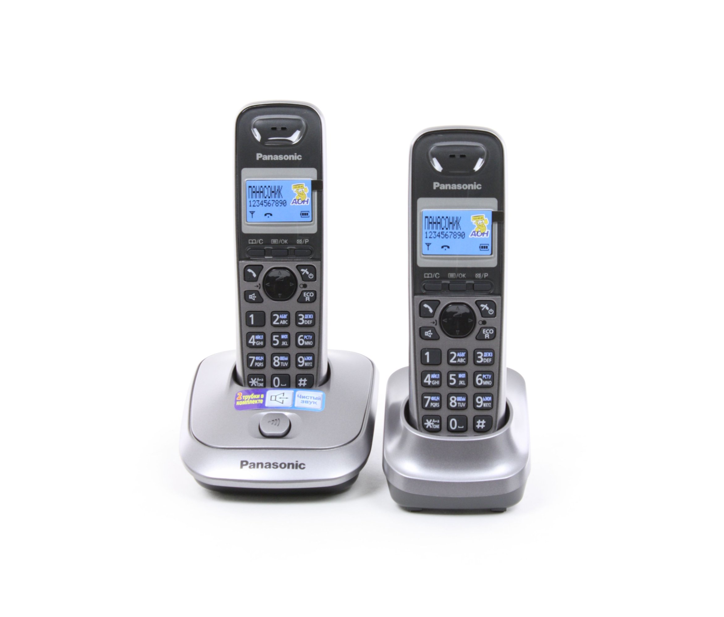 Радиотелефон DECT Panasonic KX-TG2512UAM Metallic купить | ELMIR - цена ...