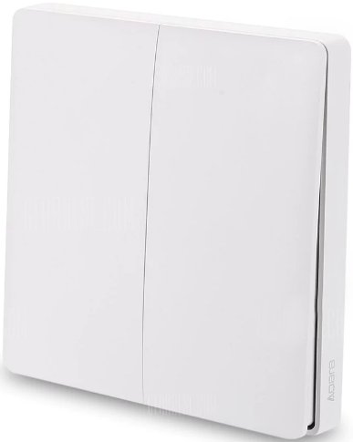 Выключатель Aqara Wireless Switch Wall-Attached Double-Button (WXKG02LM ...