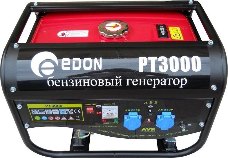 Генератор бензиновый Edon PT-3000 купить | ELMIR - цена, отзывы ...