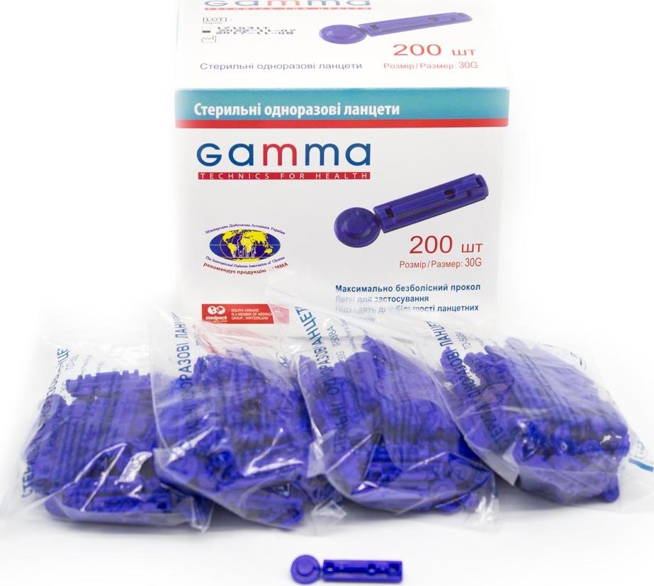 Ланцеты Gamma 200 шт. (LGamma 200) купить | ELMIR - цена, отзывы ...