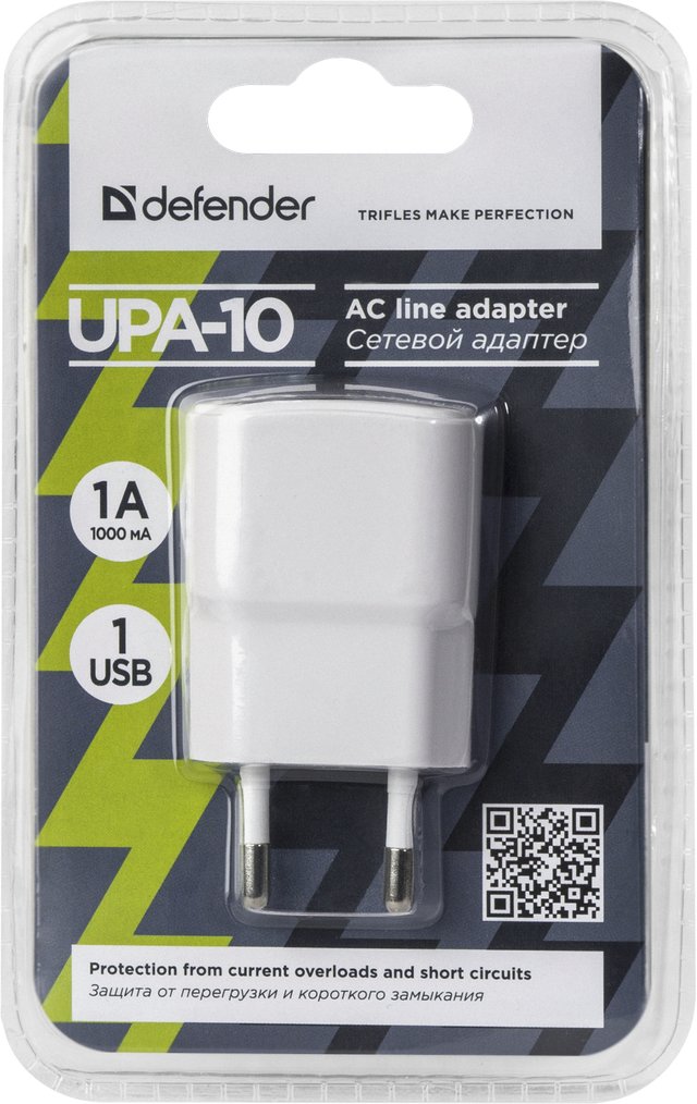 Сетевое З/У Defender UPA-101 (83540) купить | ELMIR - цена, отзывы ...