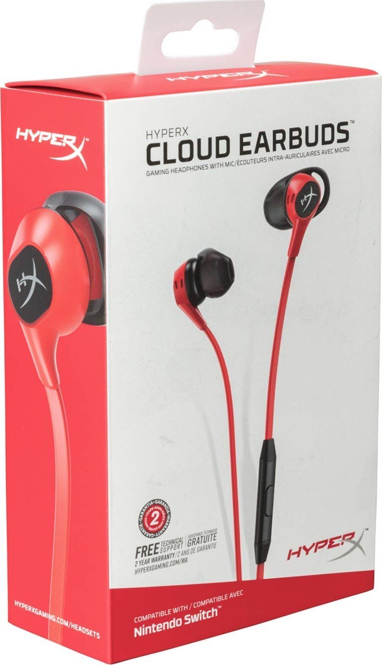Наушники HyperX Cloud Earbuds (HX-HSCEB-RD) купить | ELMIR - цена ...