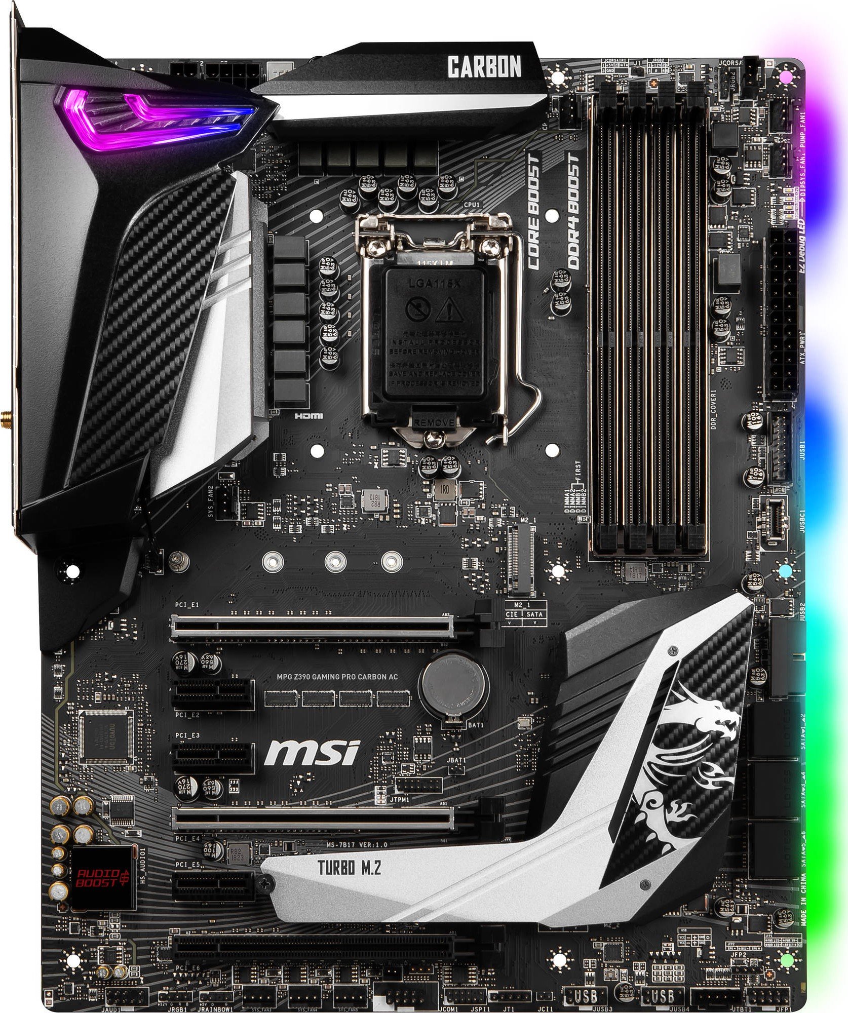 Материнська плата MSI MPG Z390 Gaming Pro Carbon AC s-1151 Z390