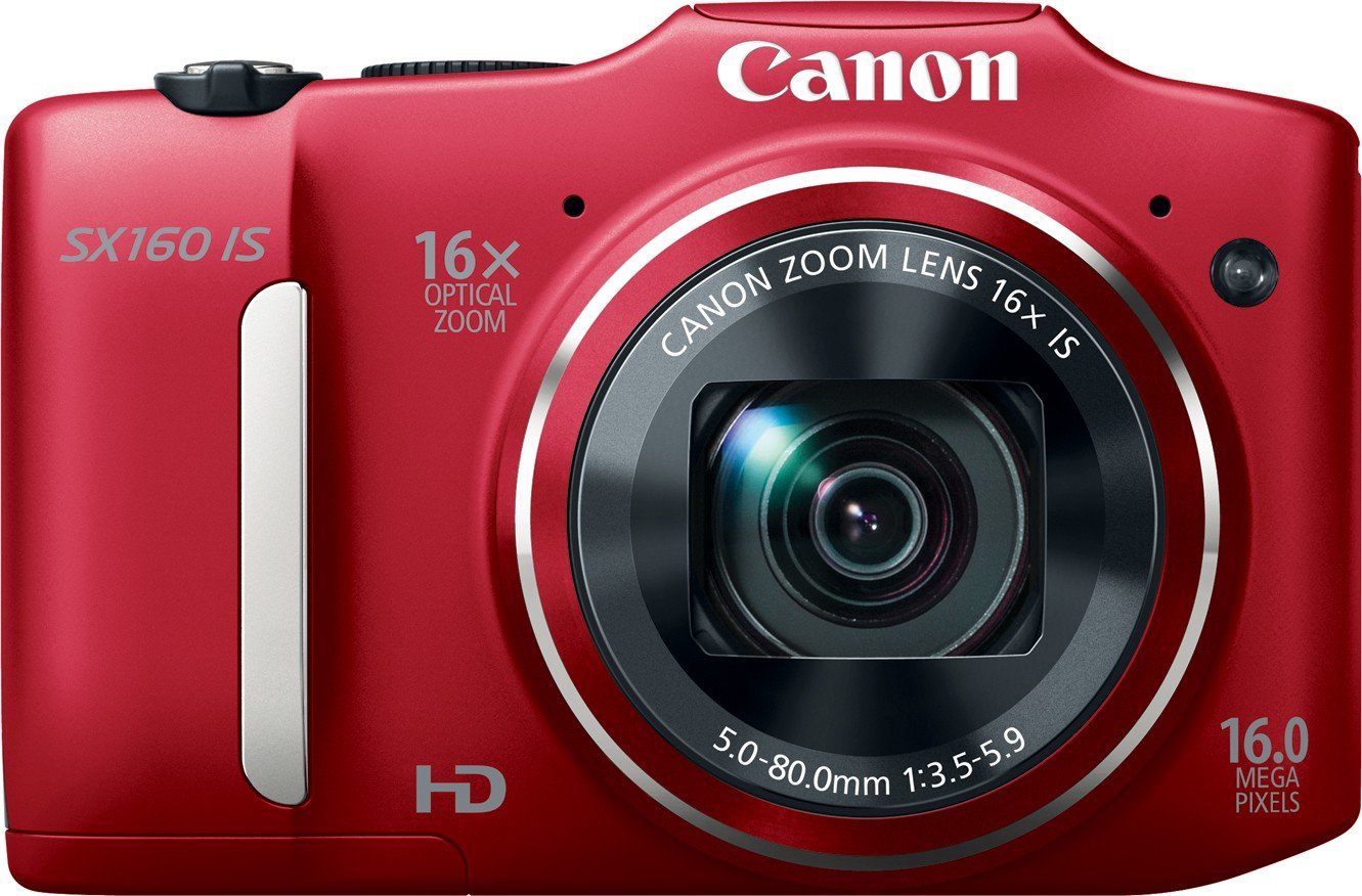 Цифровая фотокамера Canon PowerShot SX160 IS Red купить | ELMIR - цена ...