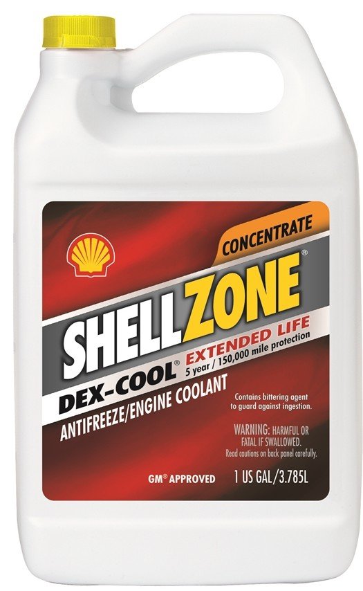 Синий антифриз shell