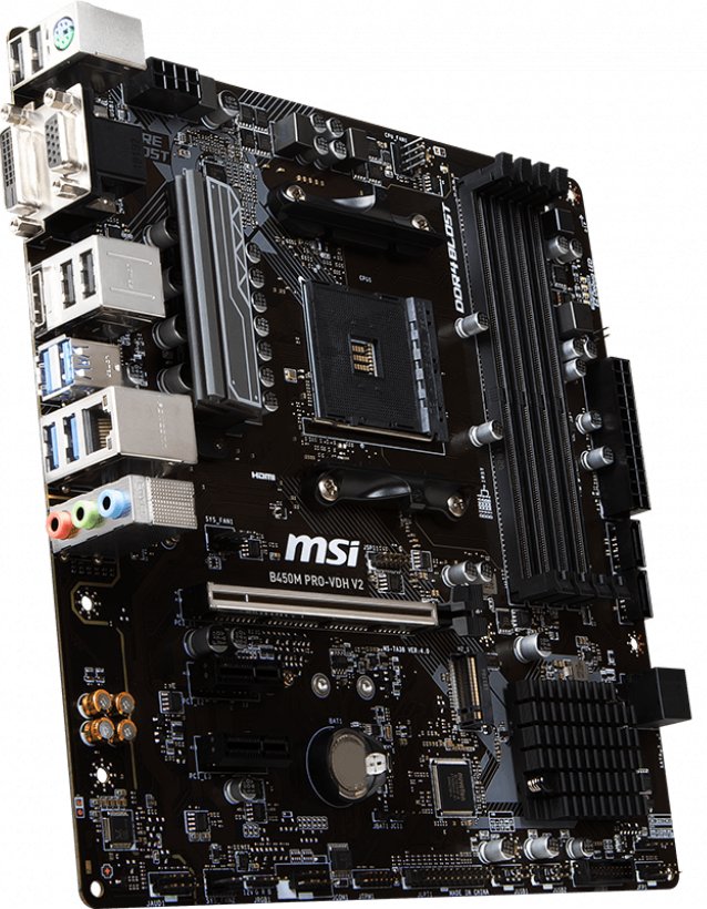 Материнская плата MSI B450M Pro-VDH V2 s-AM4 B450 купить | Elmir - цена ...