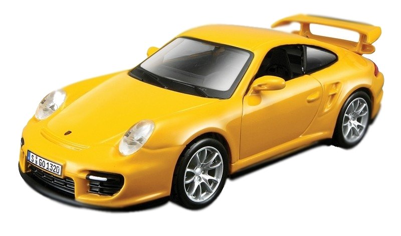 Автомодель Bburago Porsche 911 GT2 Red, Yellow 1:32 (18-43023