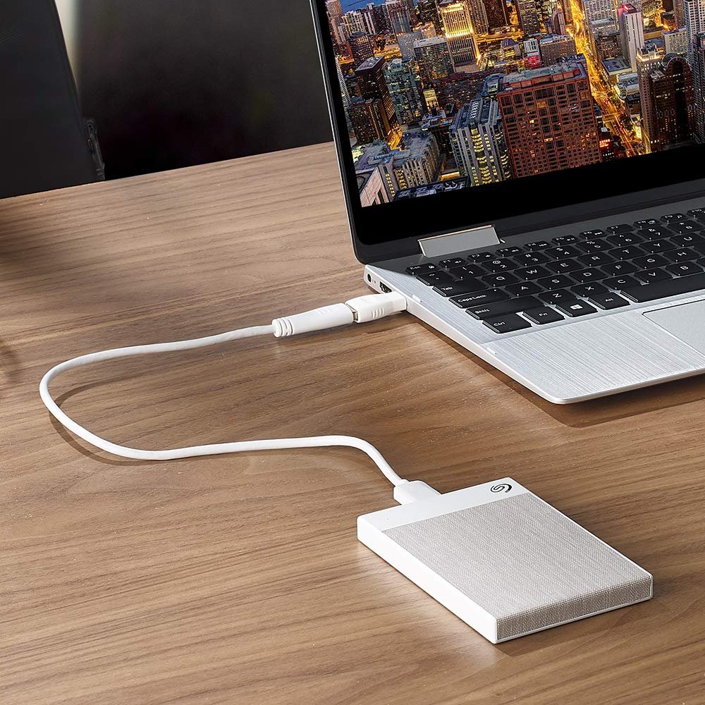 Жесткий диск USB 1TB Seagate Backup Plus Ultra Touch White (STHH1000402 ...