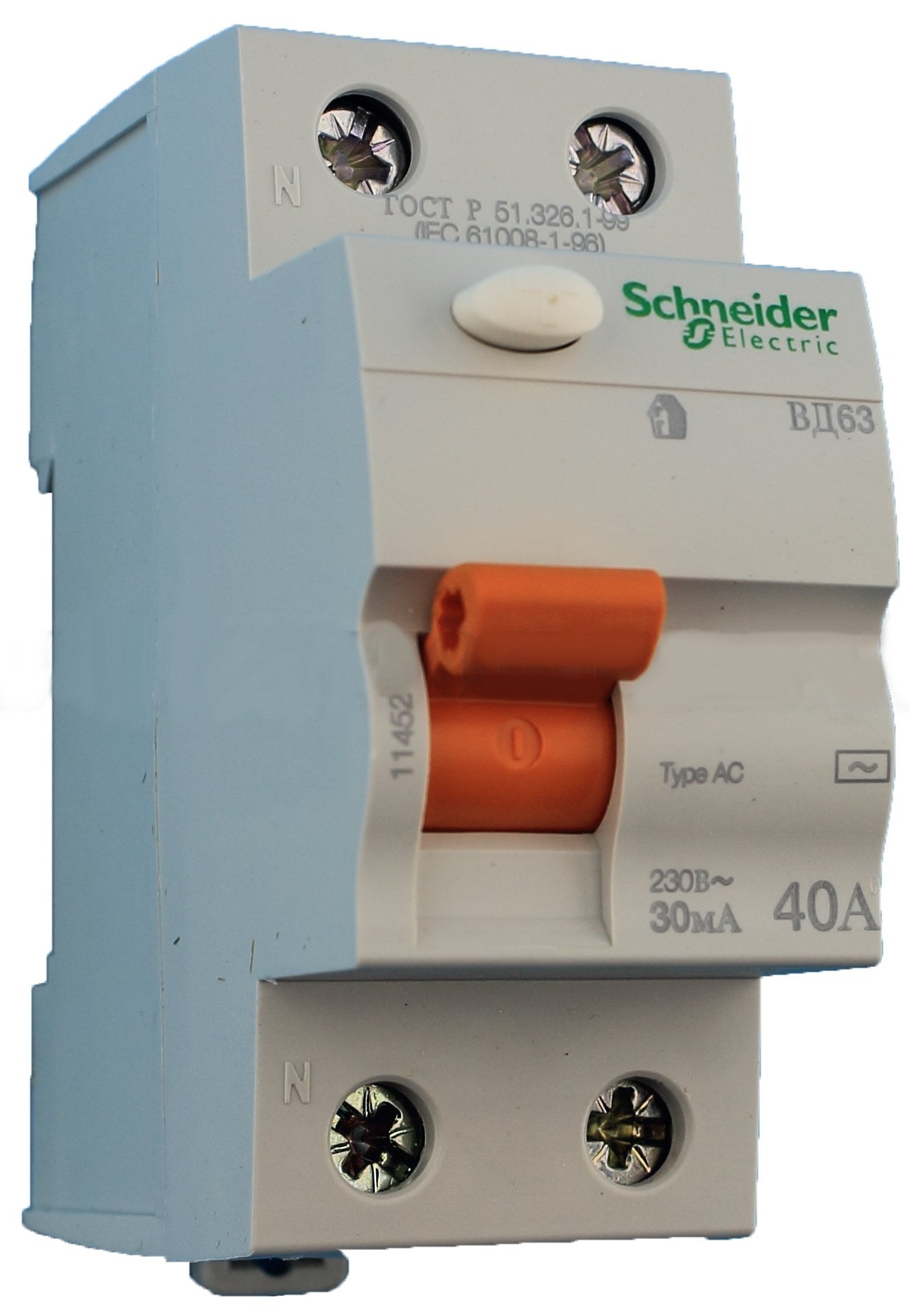 УЗО Schneider Domae ВД63 2P 40A 30mAh 11452 купить | ELMIR - цена ...