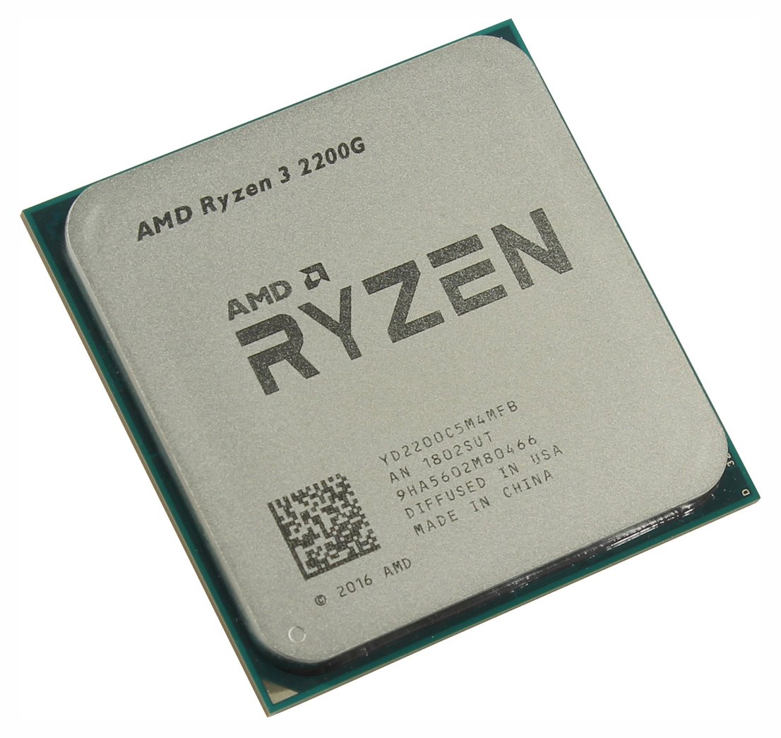 Процессор AMD Ryzen 3 2200G s-AM4 3.5GHz/4MB Tray (YD2200C5FBMPK ...