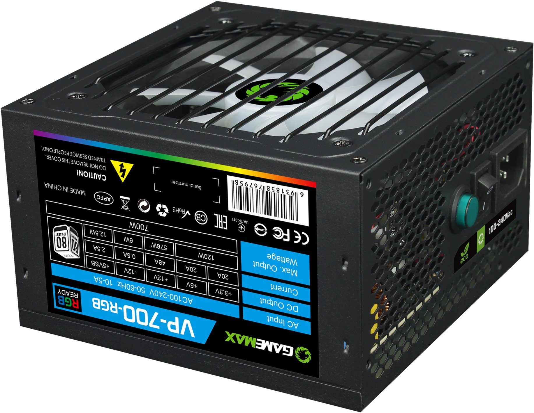 Блок питания 700W Gamemax VP-700-RGB купить | Elmir - цена, отзывы ...