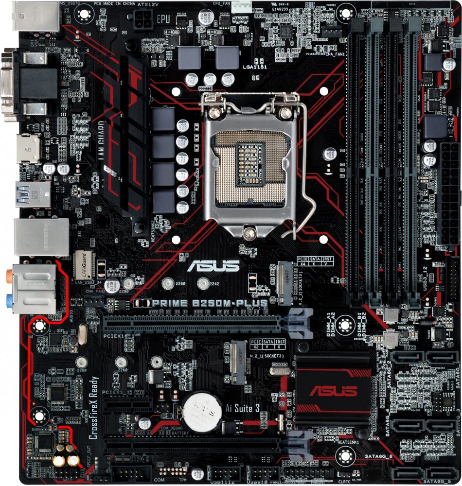 Материнская плата Asus Prime B250M-Plus/C/SI s-1151 B250 купить | Elmir ...