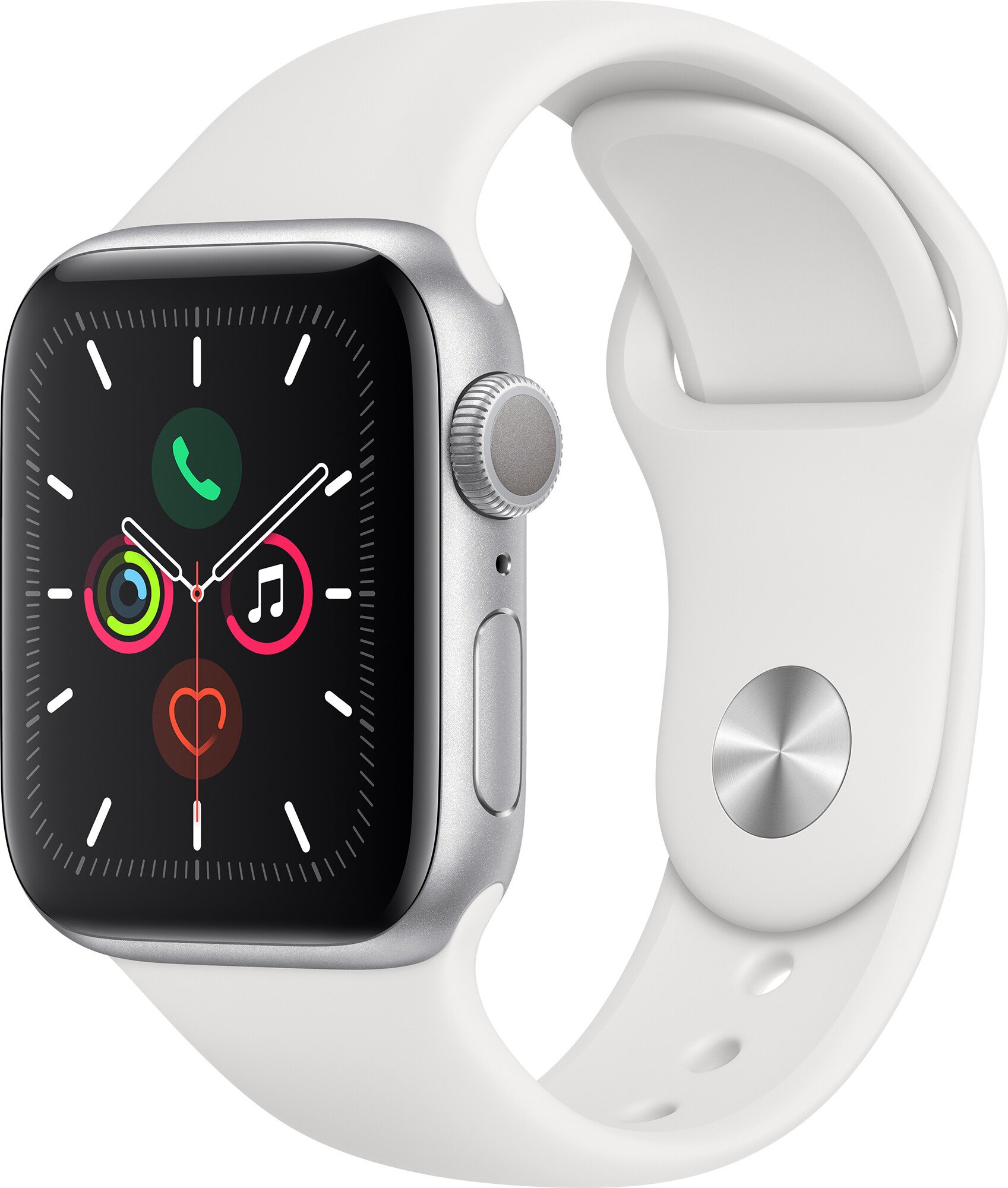 Смарт-часы Apple Watch Series 5 44mm GPS Silver Aluminium/White (MWVD2 ...