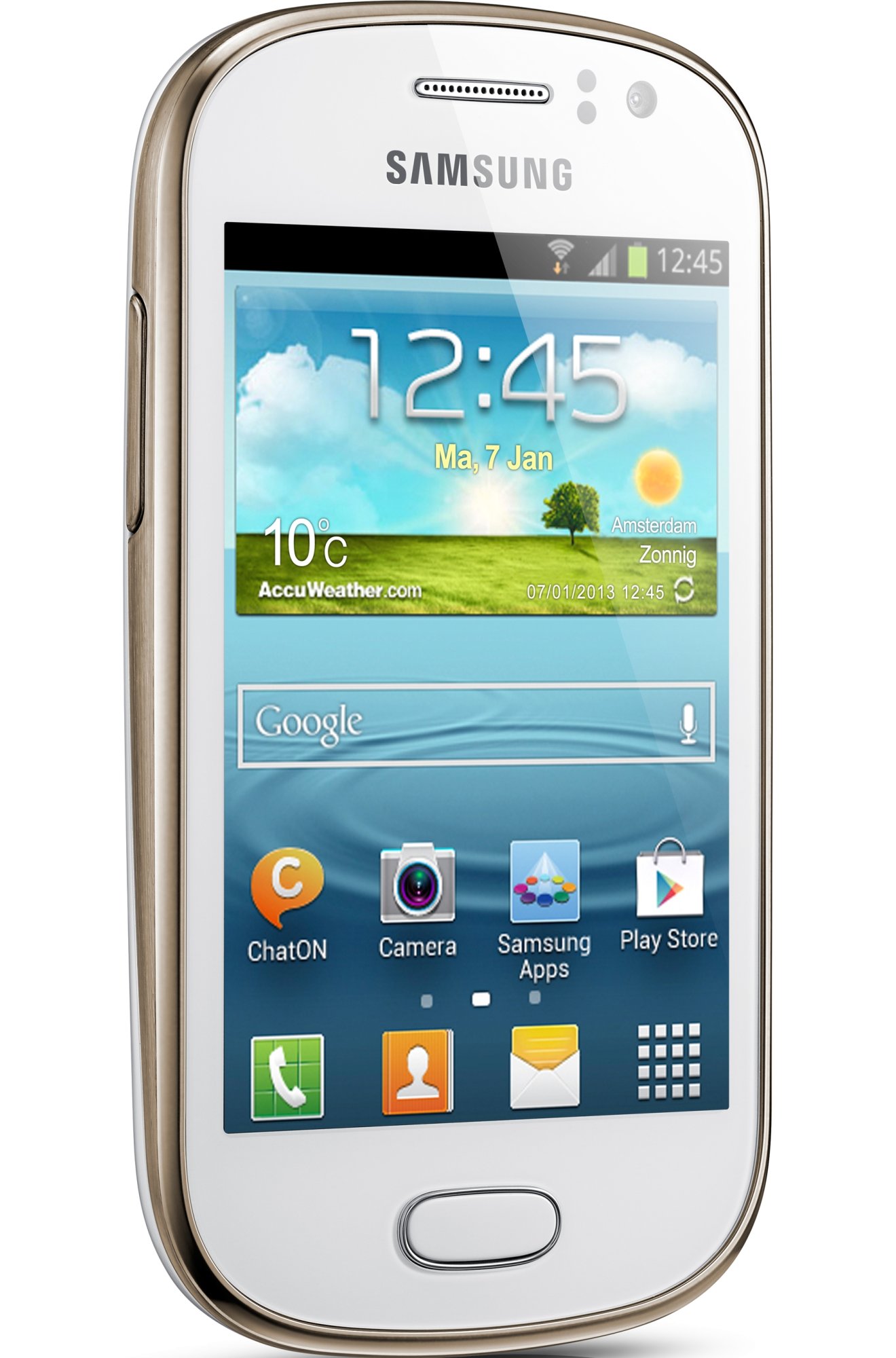 スマートフォン本体 sun flower Мобильный телефон Samsung S6810 Galaxy Fame Pearl White (GT