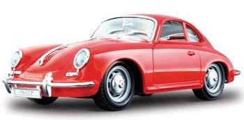 Автомодель Bburago Porsche 356B 1961 Ivory, Red 1:24 (18-22079