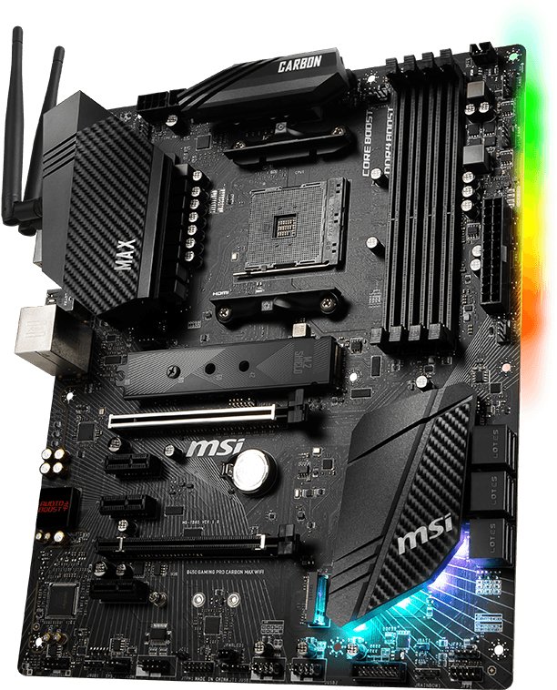 Материнская плата MSI B450 Gaming Pro Carbon MAX WIFI s-AM4 B450 купить ...