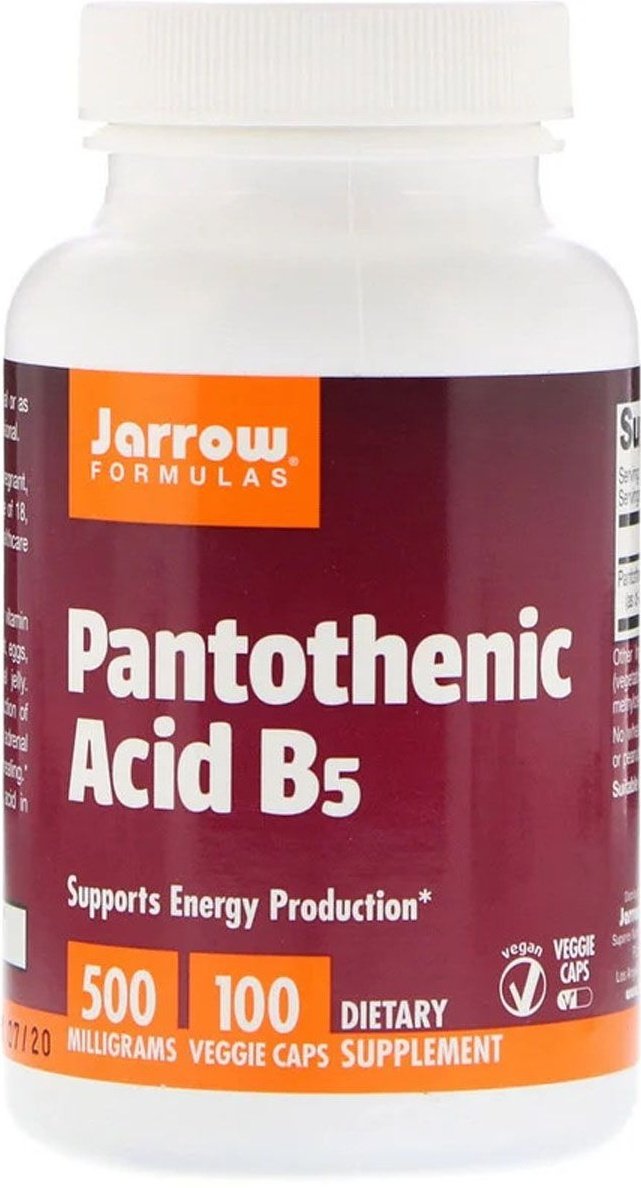 Пантотеновая кислота (B5) Jarrow Formulas Pantothenic Acid 500 мг 100
