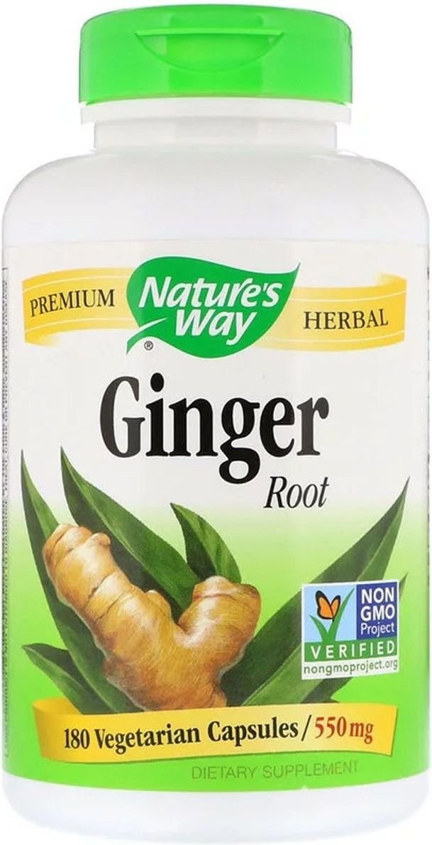 Корень имбиря Nature's Way Ginger Root 550 мг 180 капсул (NWY13108 ...