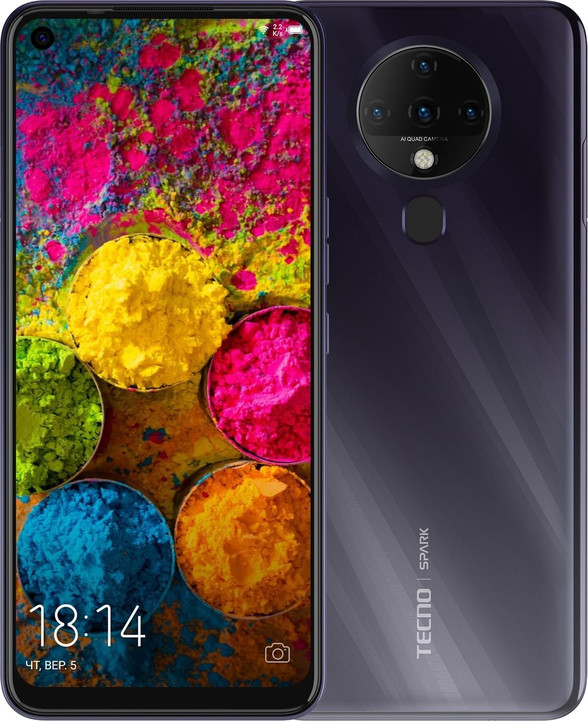 Мобильный телефон Tecno Spark 6 4/128 KE7 DualSim Comet Black ...