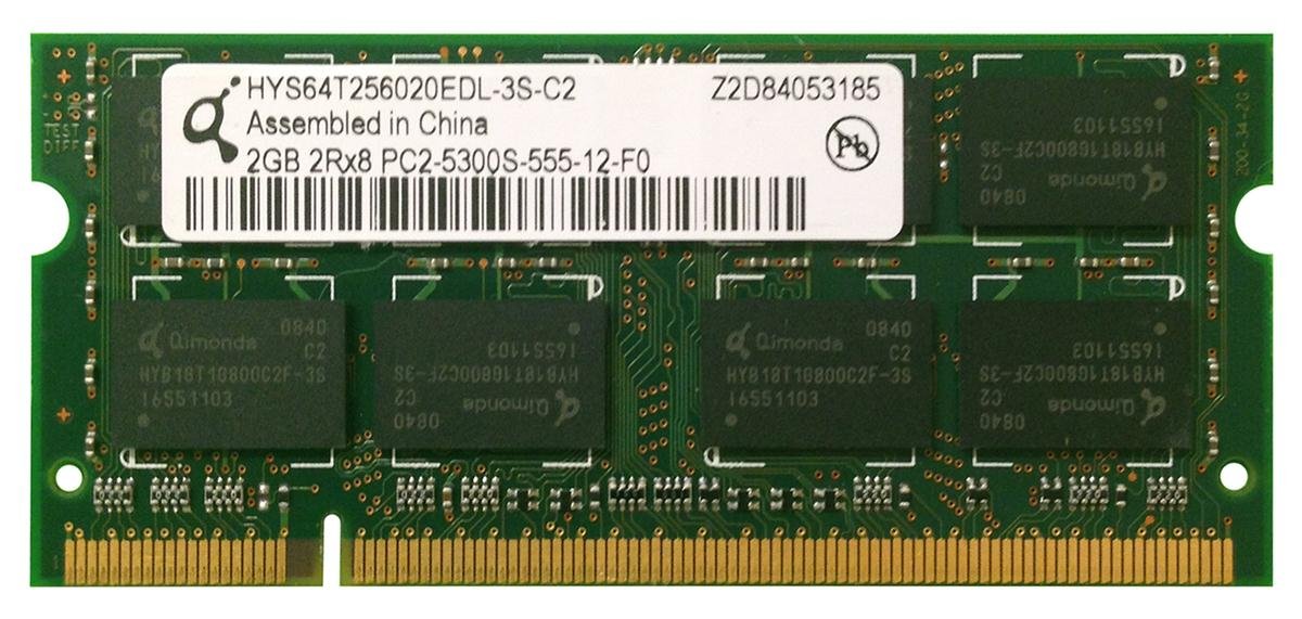 Модуль памяти SO-DIMM Qimonda DDR2 2GB 667MHz (HYS64T256020EDL-3S-C2 ...