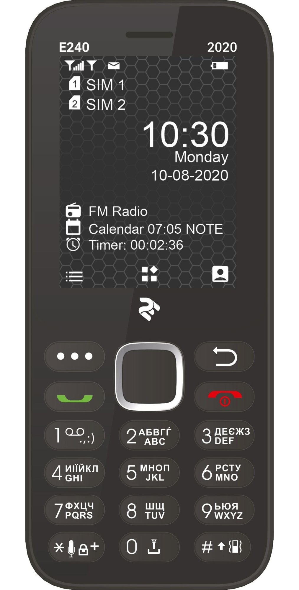 Мобильный телефон 2E E240 2020 Dual Sim Black (680576170026) купить ...