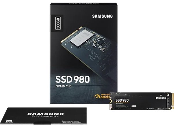 Samsung SSD 980 500GB NVMe M.2 ② SSD-накопитель M.2 500GB Samsung 980 (MZ-V8V500BW) купить | ELMIR