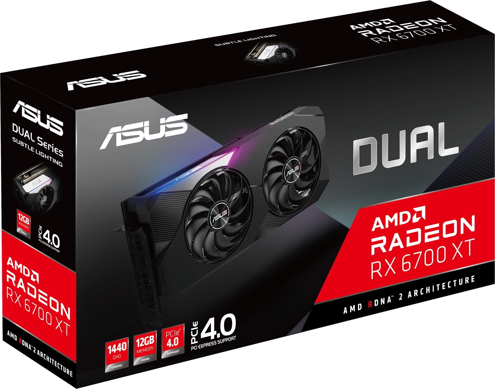 Відеокарта Asus PCI-E Radeon RX 6700 XT 12GB DDR6 (DUAL-RX6700XT