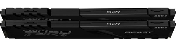 Модуль памяти Kingston Fury DDR4 32GB 2x16GB 3200MHz Beast Black