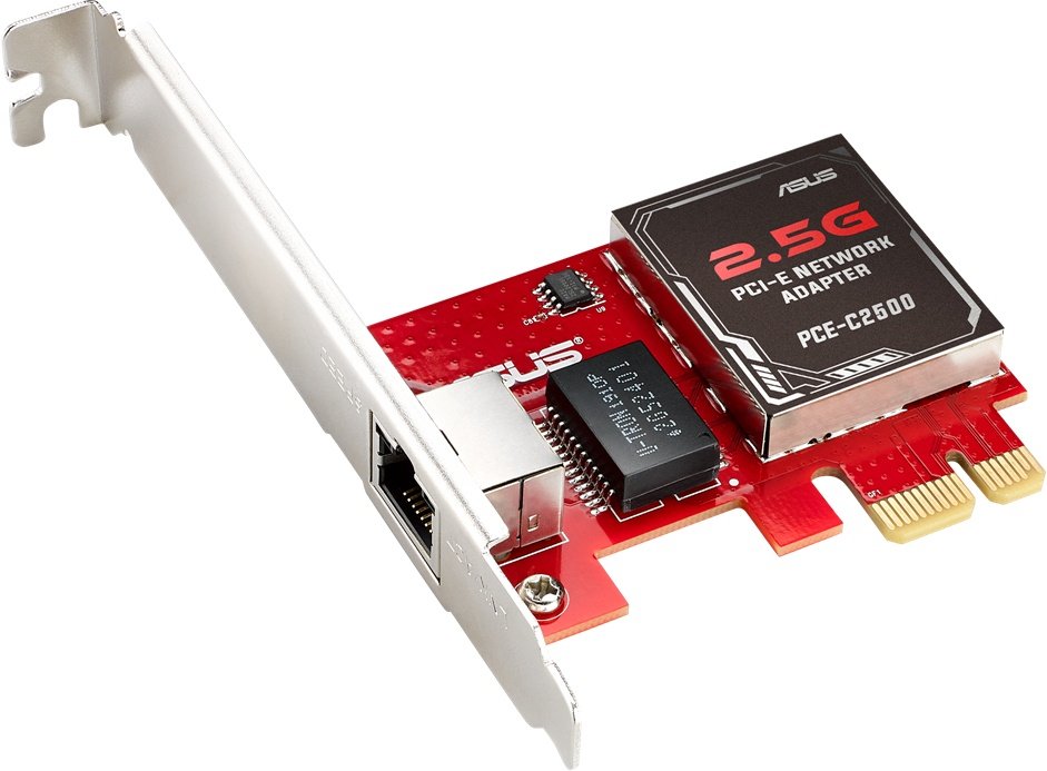 Сетевая карта PCI-E Asus PCE-C2500 купить | ELMIR - цена, отзывы ...