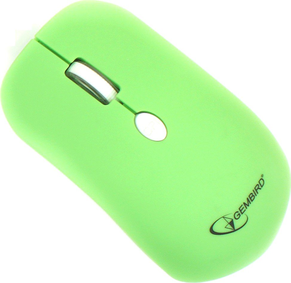 Мышь Gembird MUSW-102-G Wireless Green купить | ELMIR - цена, отзывы ...