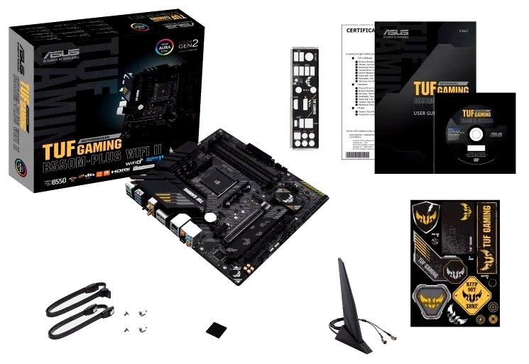Материнська плата Asus TUF Gaming B550M-Plus WI-FI II s-AM4 B550