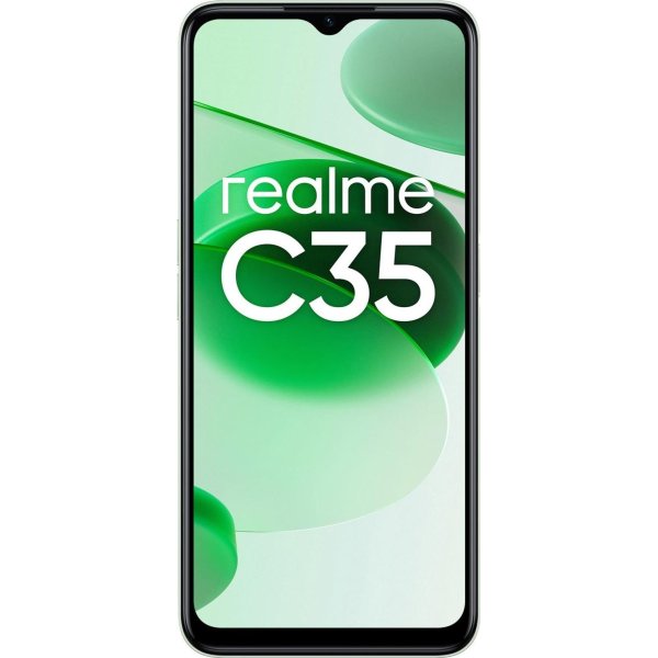 realme C35 グリーンスマートフォン本体 Мобильный телефон Realme C35 4/128GB Glowing Green купить