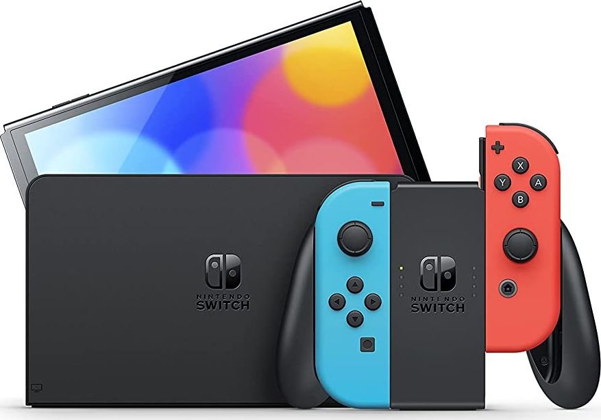 Игровая приставка Nintendo Switch OLED Neon Blue-Red Joy-Con