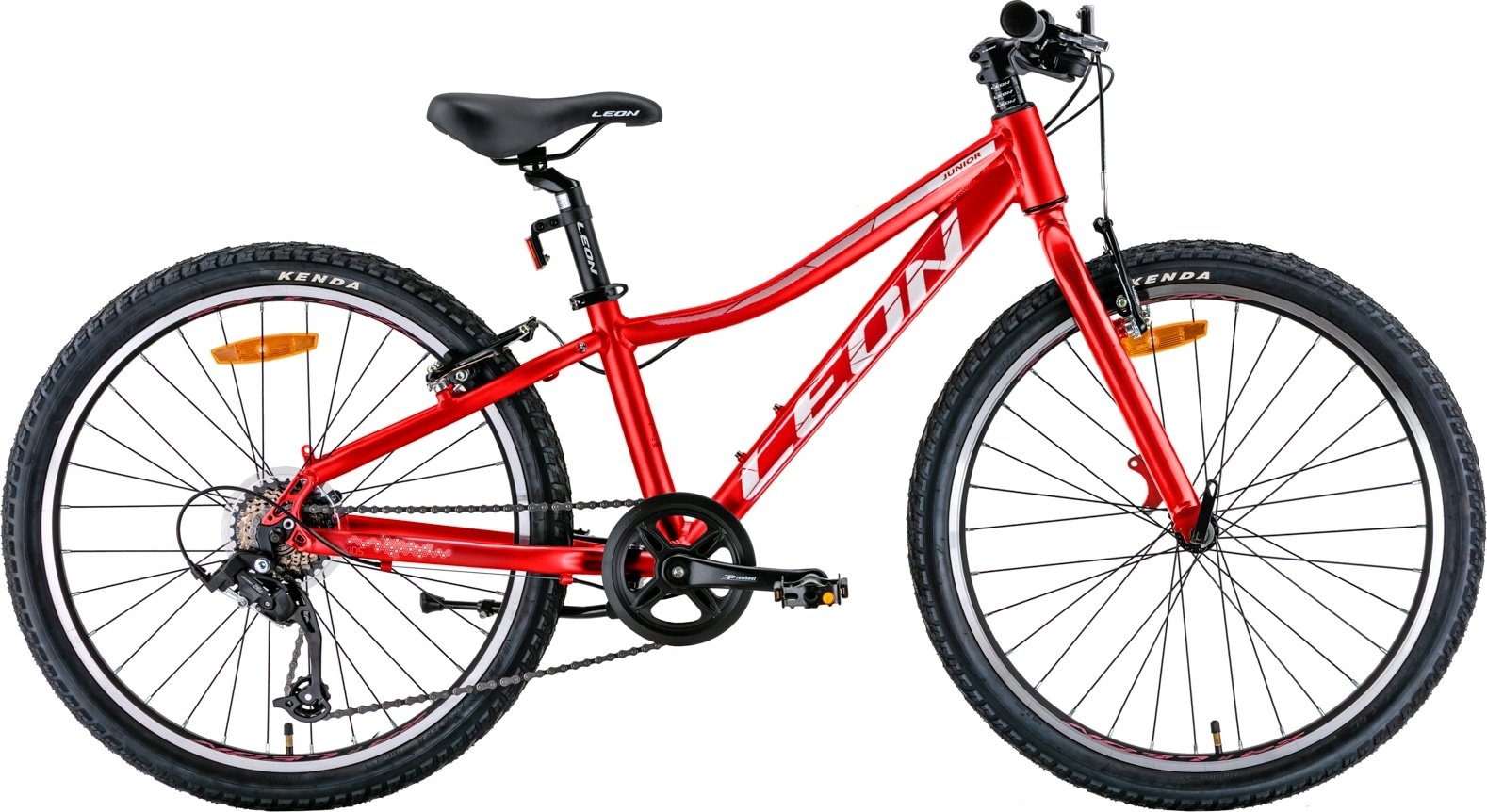 Велосипед Leon Junior Vbr Al Red/Grey 24" рама - 12" 2022 (OPS-LN-24 ...