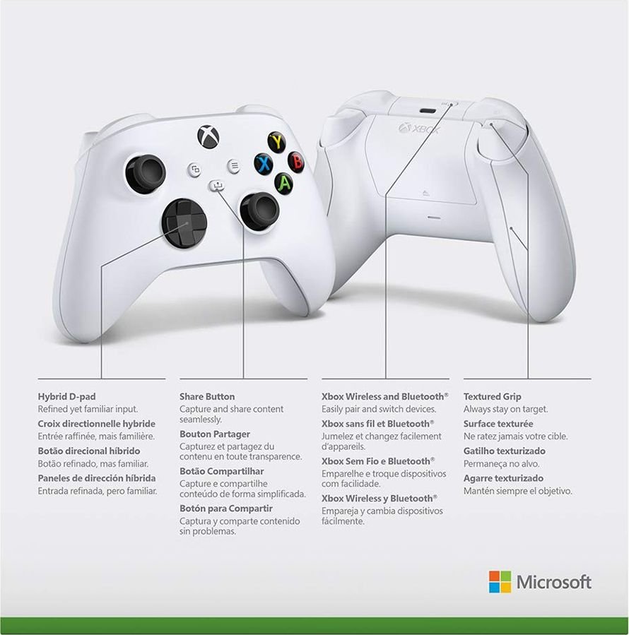 Геймпад Microsoft Xbox Series X/S Wireless Controller Robot White (QAS ...