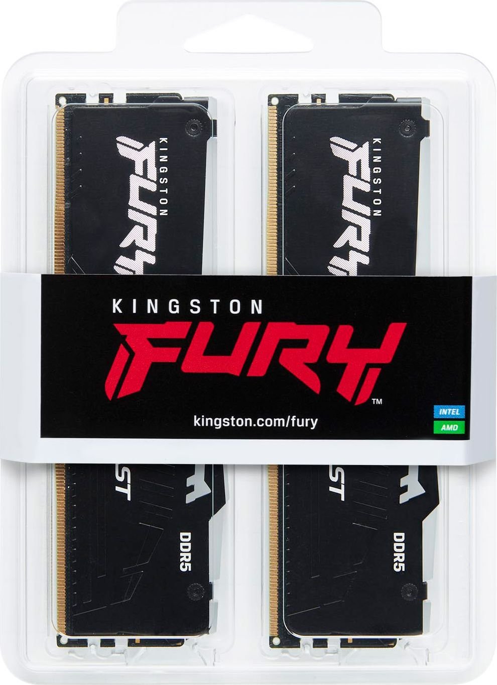 Модуль памяти Kingston Fury DDR5 16GB 2x8GB 5600MHz Beast RGB AM5