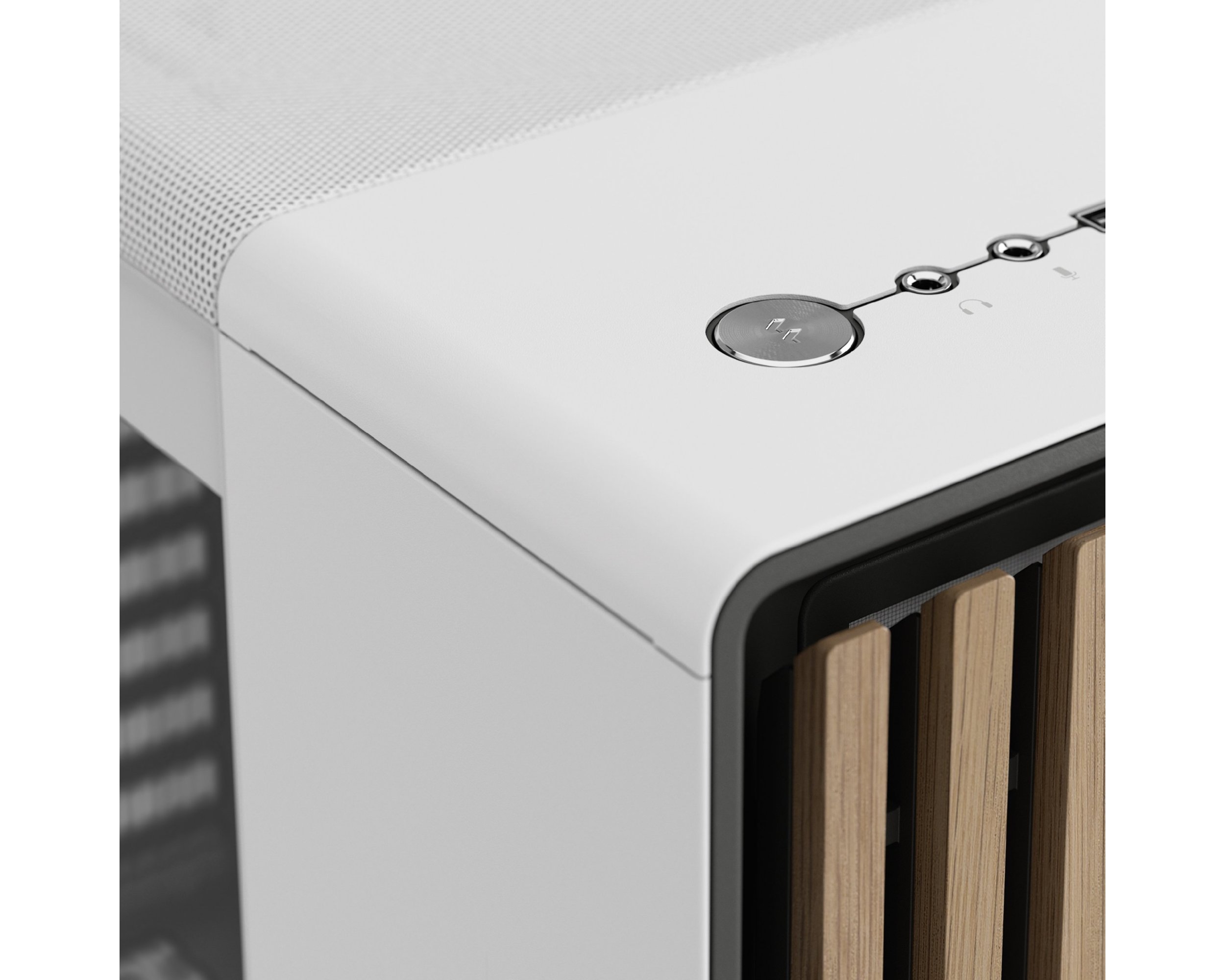 Корпус Fractal Design North TG Clear Tin б/БЖ Chalk White (FD-C