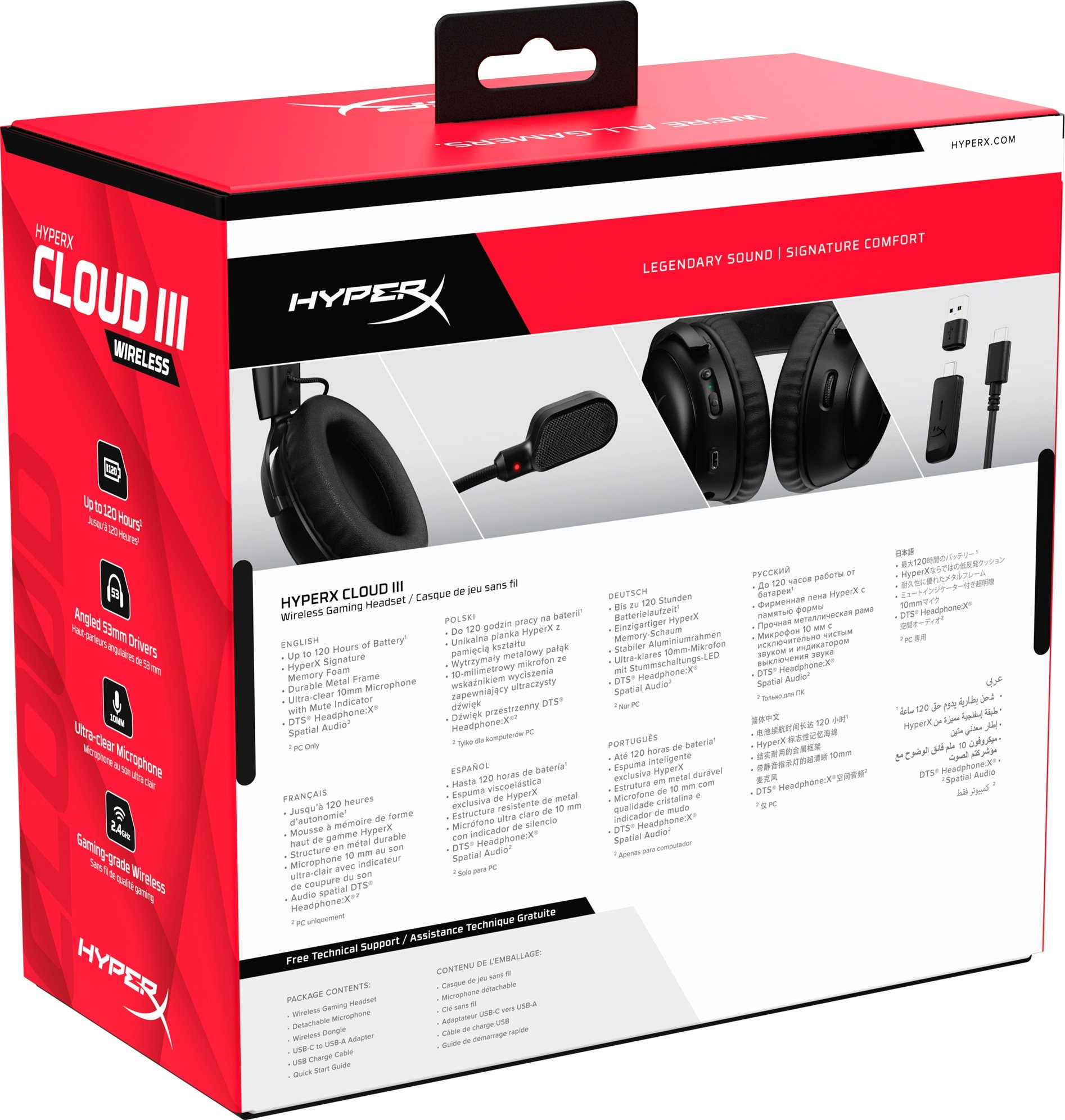 Наушники HyperX Cloud III Wireless Black (77Z45AA) купить | ELMIR