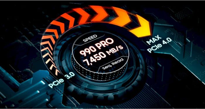 SSD-накопитель M.2 4TB Samsung 990 PRO Heatsink (MZ-V9P4T0CW