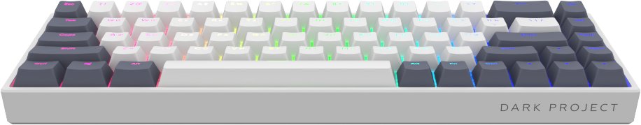 Клавиатура Dark Project KD68B PBT Mech. g3ms White/Dark Blue ENG/UA (KB ...