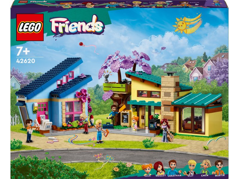 Фото - Конструктор Lego Friends Сімейні дома Оллі і Пейслі 42620 (42620)