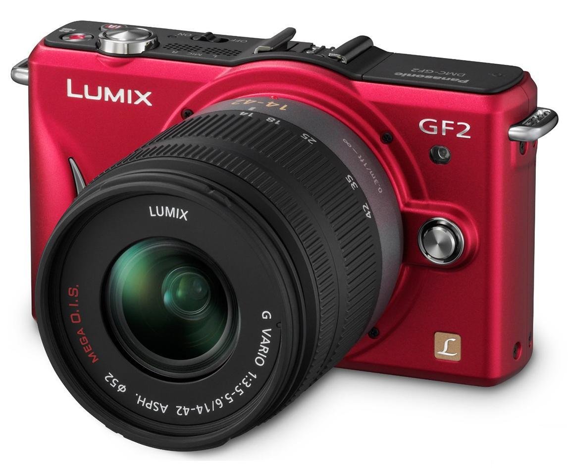 Цифровая фотокамера Panasonic DMC-GF2 14-45mm Red купить | ELMIR - цена ...