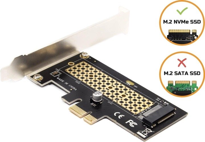 Контроллер PCI-E Frime NVMe M.2 M Key (ECF-PCIEtoSSD017.LP) купить ...