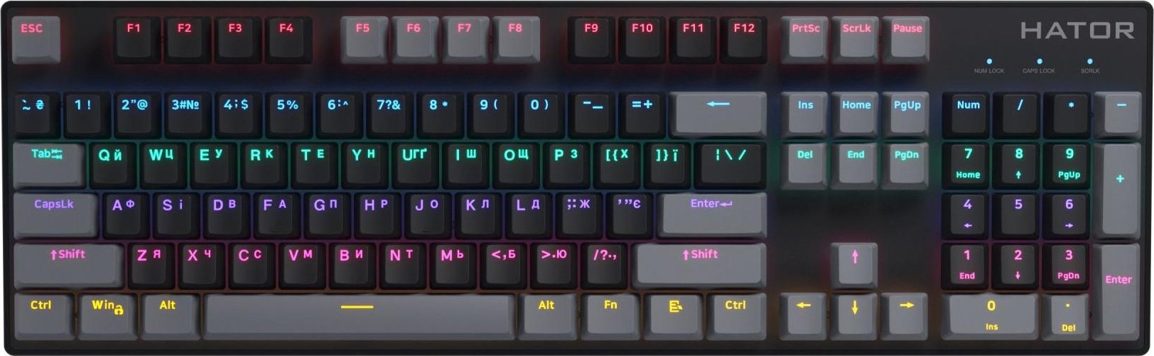 Клавиатура Hator Starfall Rainbow Origin Blue (HTK-609-BBG) купить ...
