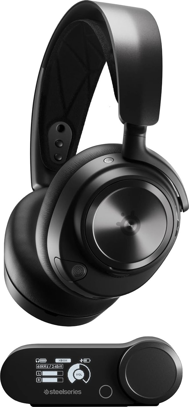 【美品】SteelSeries Arctis Nova ワイヤレスイヤホン Наушники SteelSeries Arctis Nova Pro Wireless X Black (61521