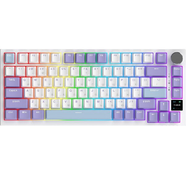 Клавиатура Ajazz AK820 Pro 75% Gift Switch White RGB (AK820PRO-G